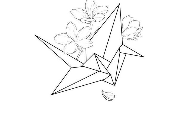 Тату эскизы оригами