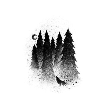 Тату эскизы ель