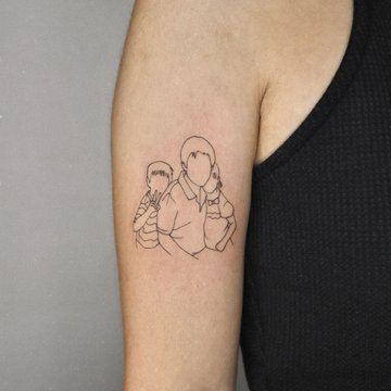 тату в честь семьи