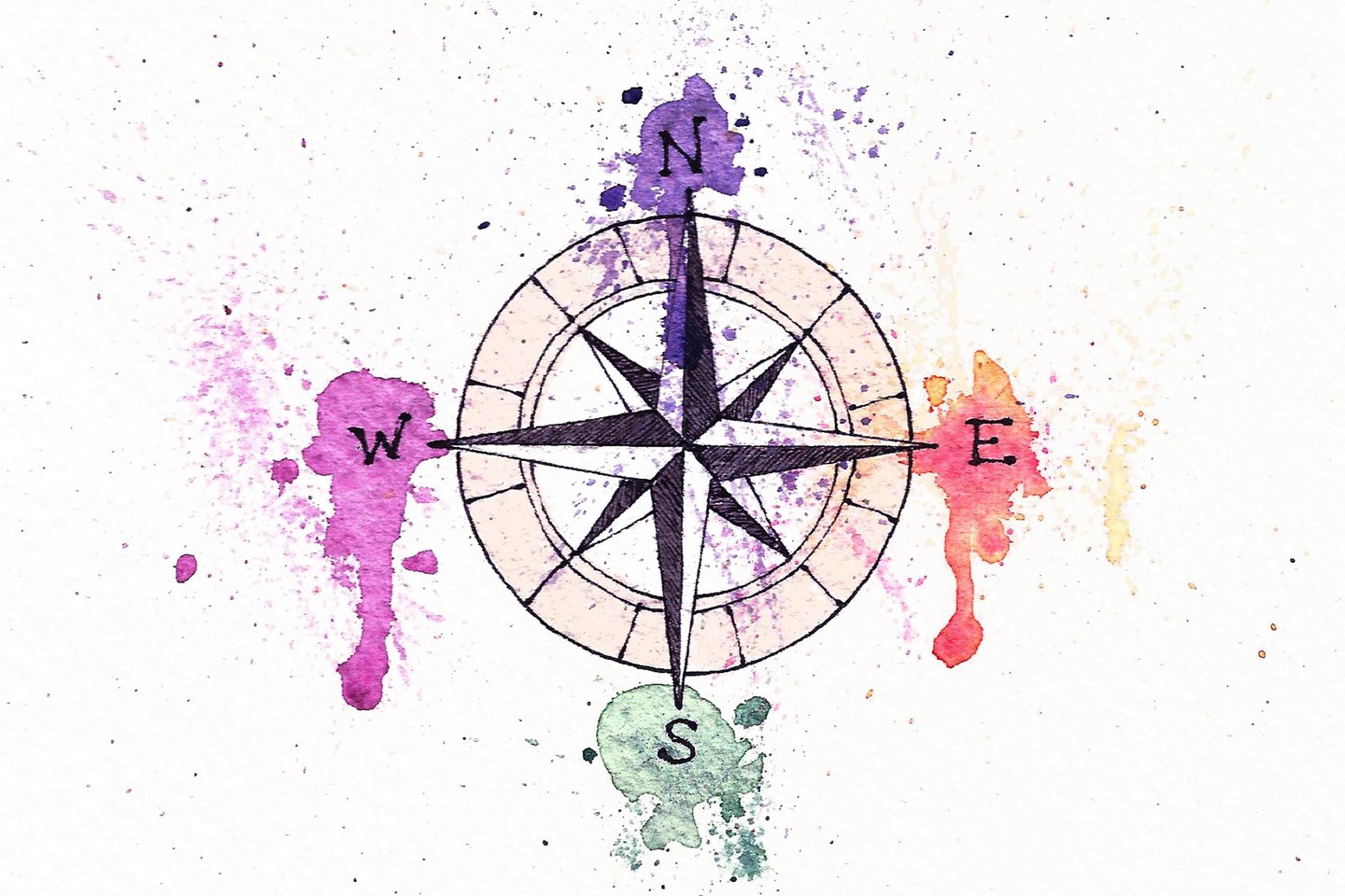 Тату-ескіз компас