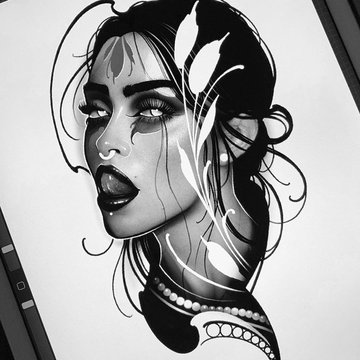 Тату ескізи дівчина