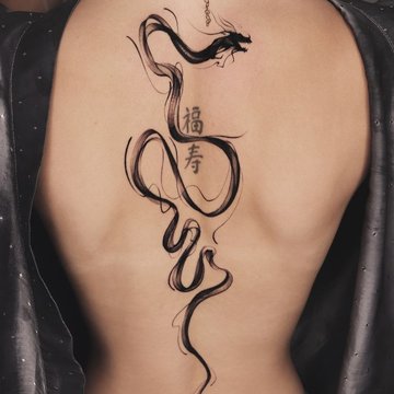 Тату эскизы змея