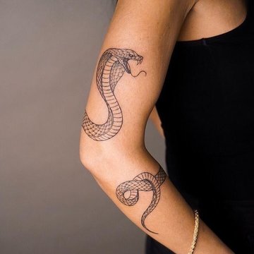 тату кобра значення ескіз