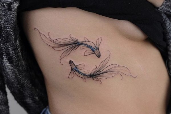 Тату ескізи коропа коі