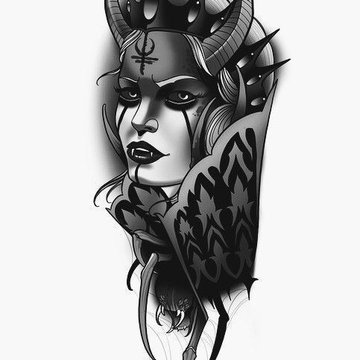 Тату ескізи дівчина