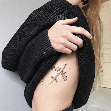 Тату-эскизы самолет