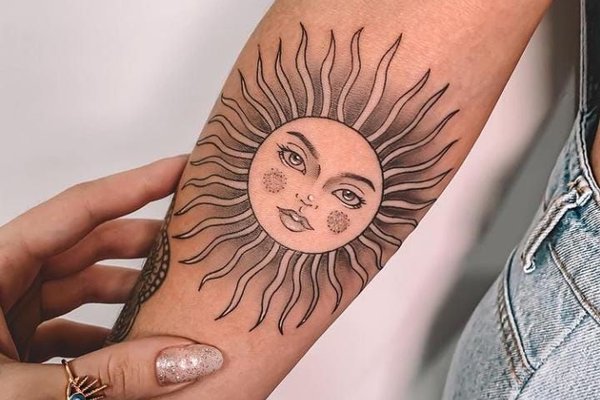 тату солнце