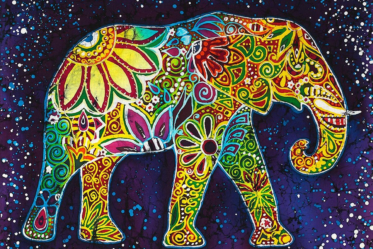 Тату эскизы индийского слона