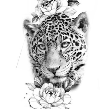 Тату эскизы ягуара