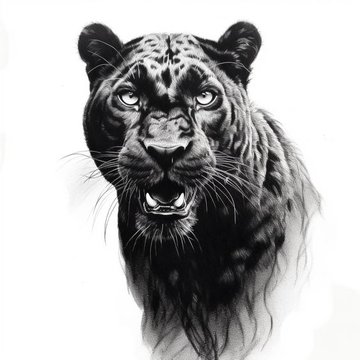 Тату эскизы пантеры
