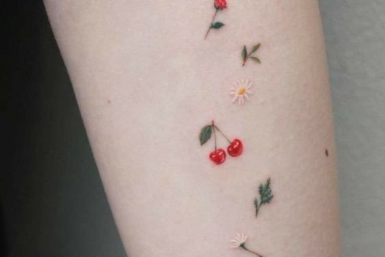 Тату ескізи вишня