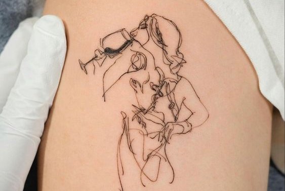 тату в стилі файн лайн