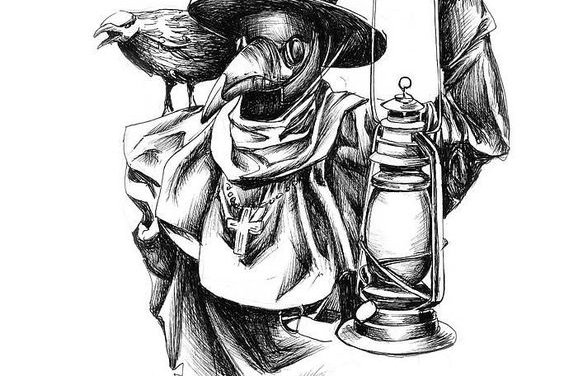 Тату эскизы чумного доктора