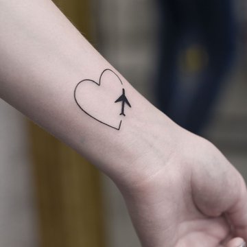 Тату-эскизы самолет