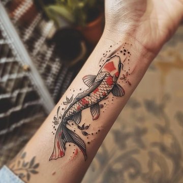 Тату ескізи коропа коі