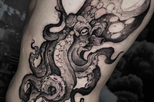 Тату ескізи восьминога