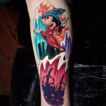 Тату эскизы  Микки Маус