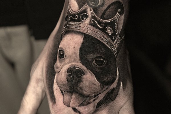 Тату ескізи бульдог