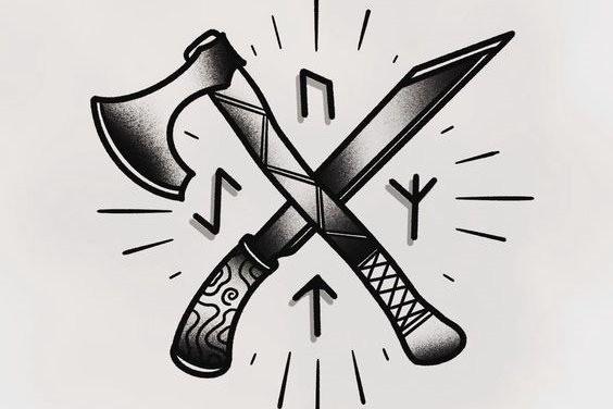 Тату-ескізи "Сокира"