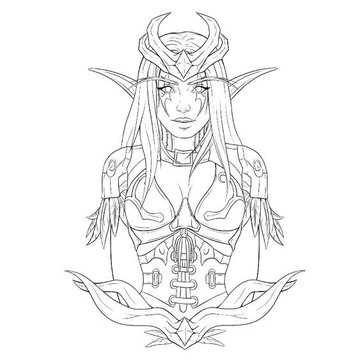 Тату-ескізи "Ельф"