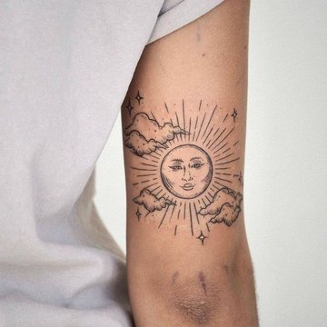 тату солнце