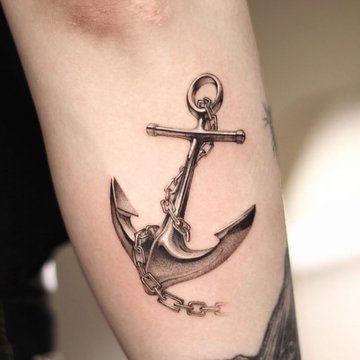 Тату ескізи «Якір»