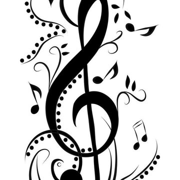 Тату-ескізи "Скрипковий ключ"