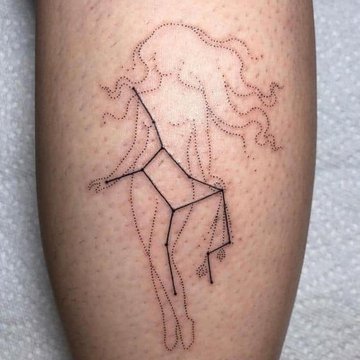 тату знак Зодиака Дева