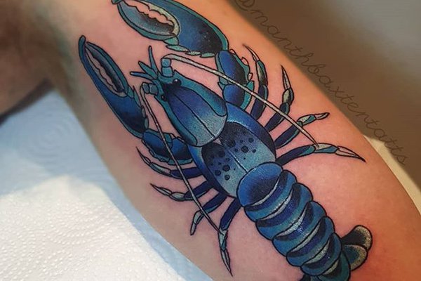 Тату-эскиз лобстер