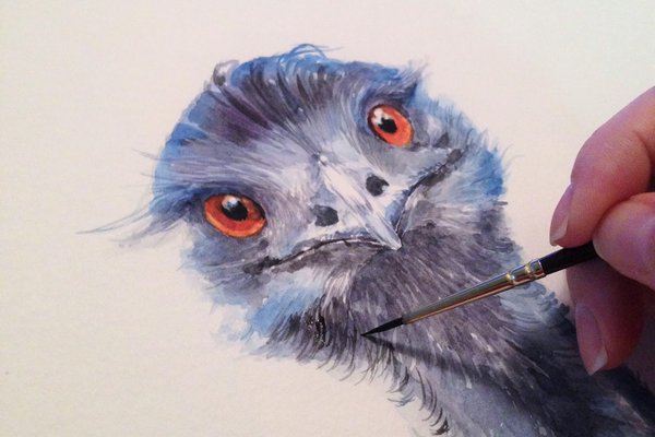 Тату - ескізи "Страус"