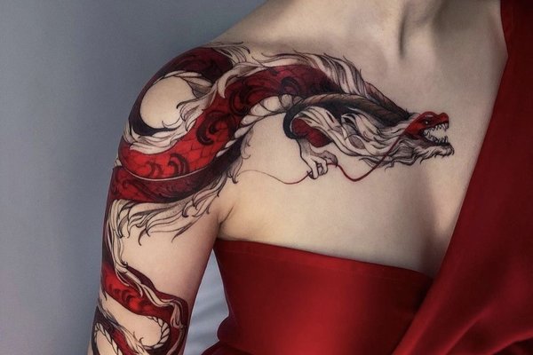 Тату эскизы дракона