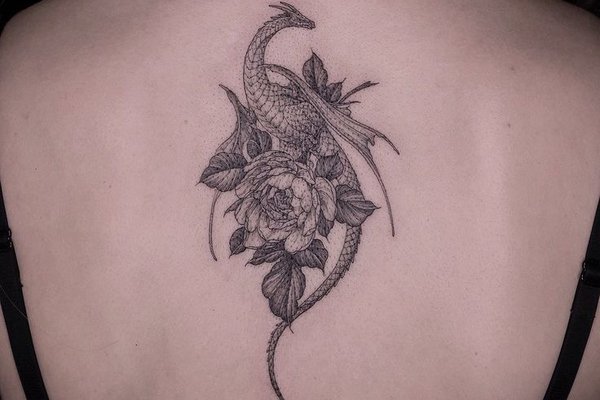 Тату эскизы дракона