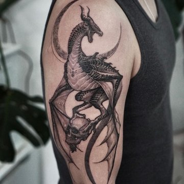 тату дракон