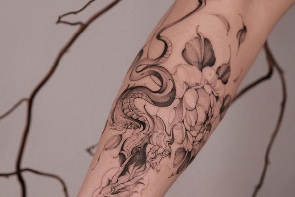 Тату эскизы дракона