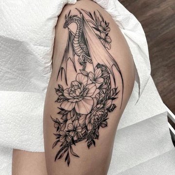 Тату эскизы дракона