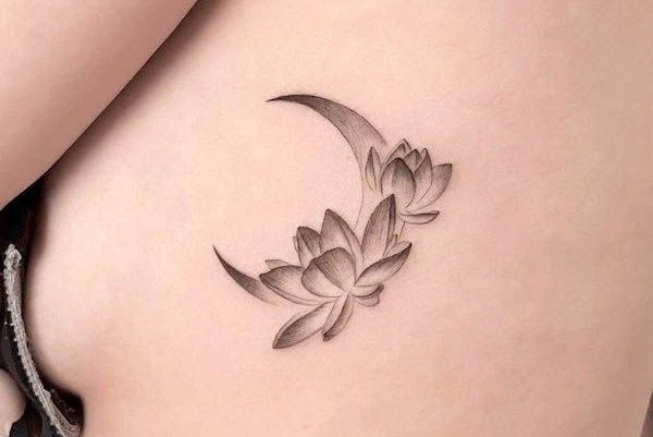 Тату эскизы лотос