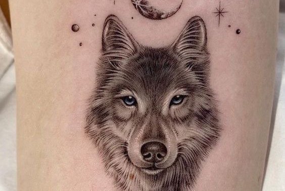 тату волк
