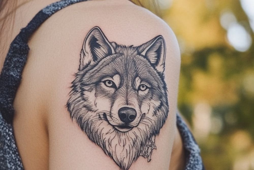 тату волк