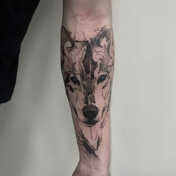 тату волк
