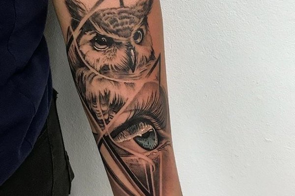 Тату сова