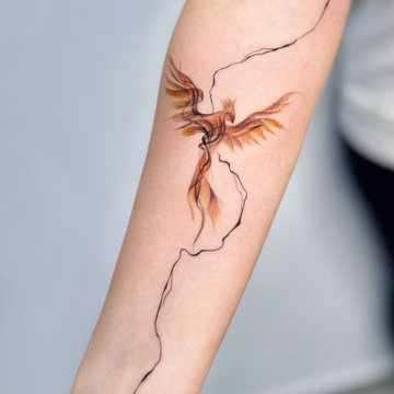 Тату эскизы феникс