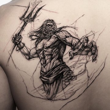 тату трезубец