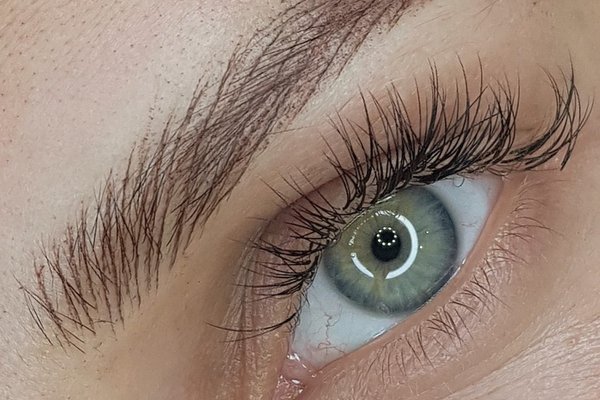 Волосковый татуаж бровей