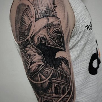 тату спартанец