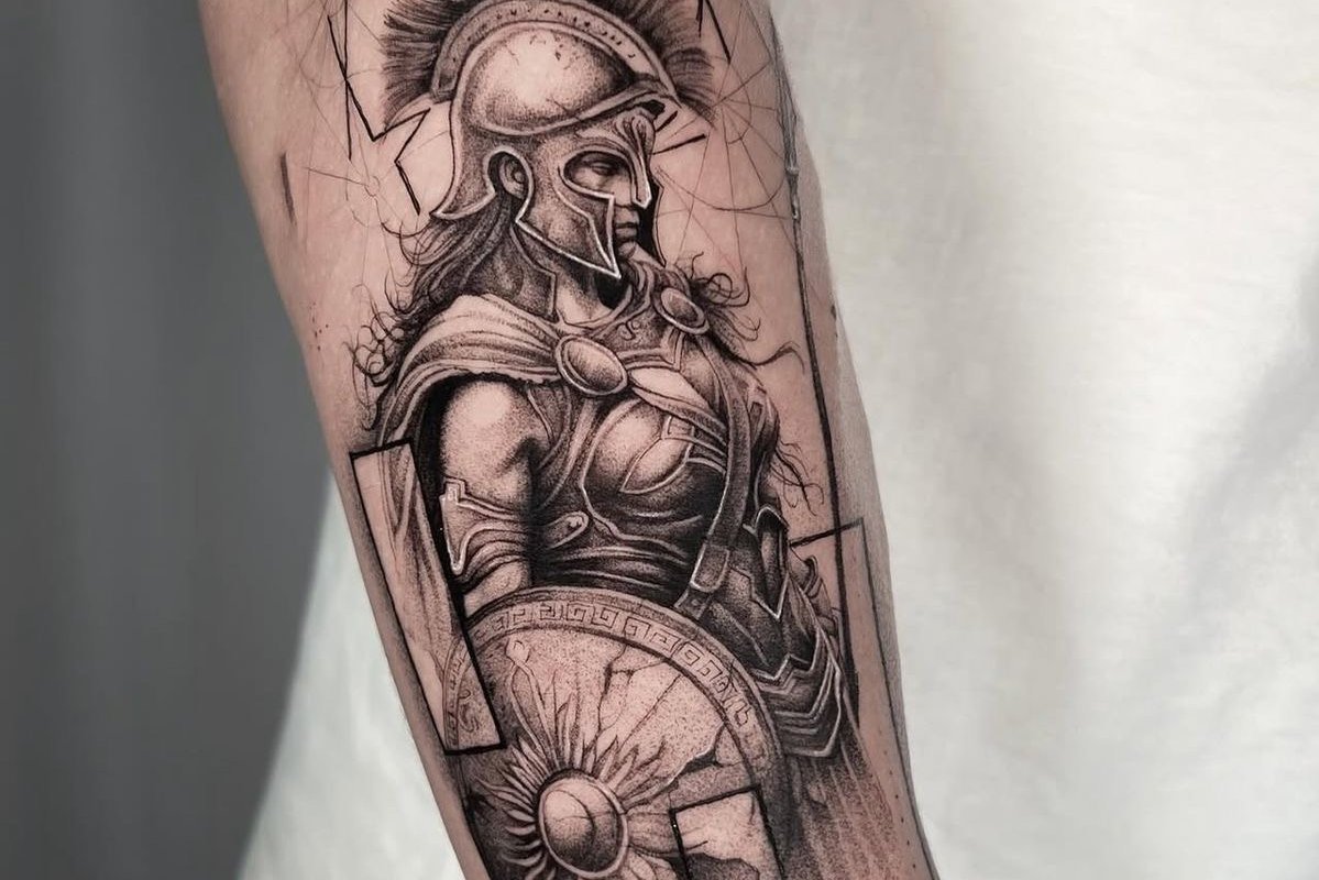Тату-эскизы "спартанец"