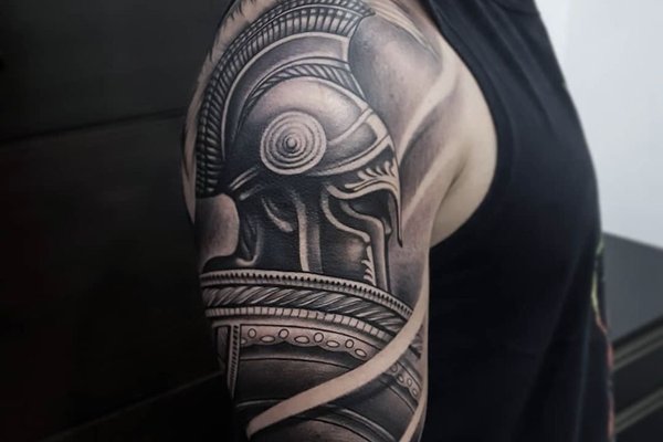 Тату-эскизы "спартанец"