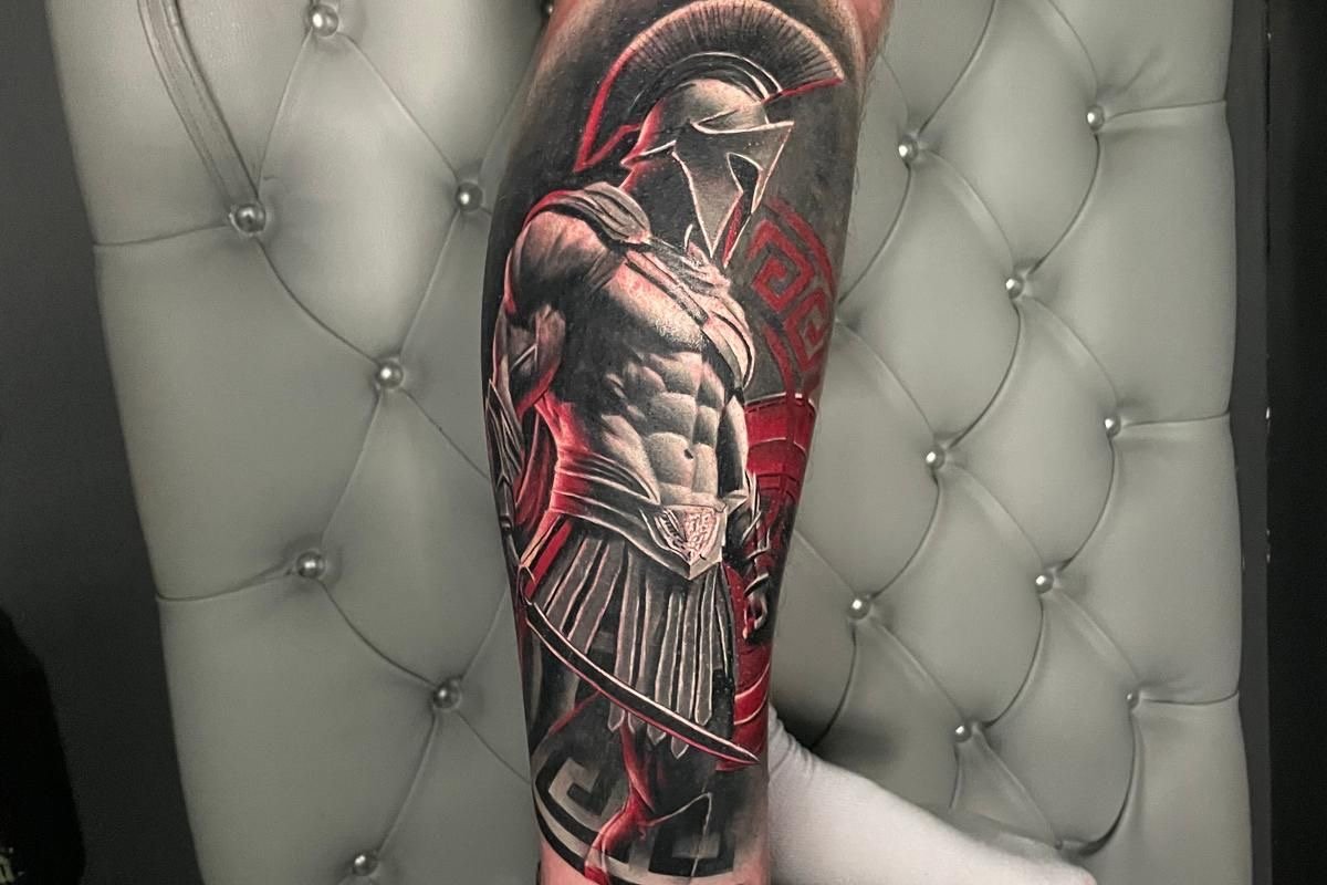 тату спартанец