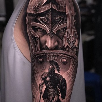 тату спартанец