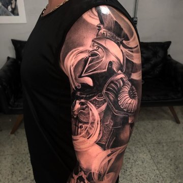 тату спартанец