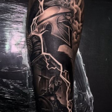 тату спартанец
